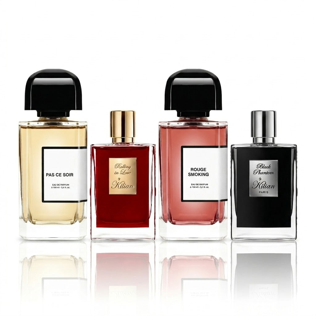 Coffret de 4 parfums | Pas Ce Soir, Rolling in Love, Rouge Smoking e Black Phantom