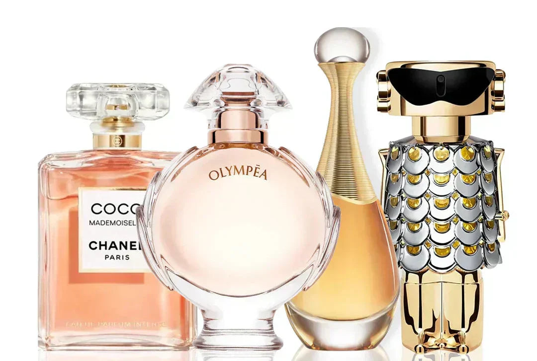 Coffret de 4 parfums | Coco Chanel + Olympea + J'Adore + Fame 100 ml