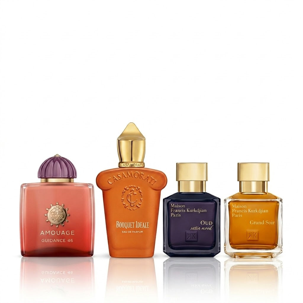 Coffret de 4 parfums | Guidance 46, Bouquet Ideale, Oud Satin Mood e Grand Soir