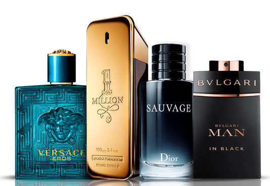 Coffret de 4 parfums | Eros Versace + One Million Paco Rabanne + Bvlgari Man in Black + Sauvage Dior 100 ml